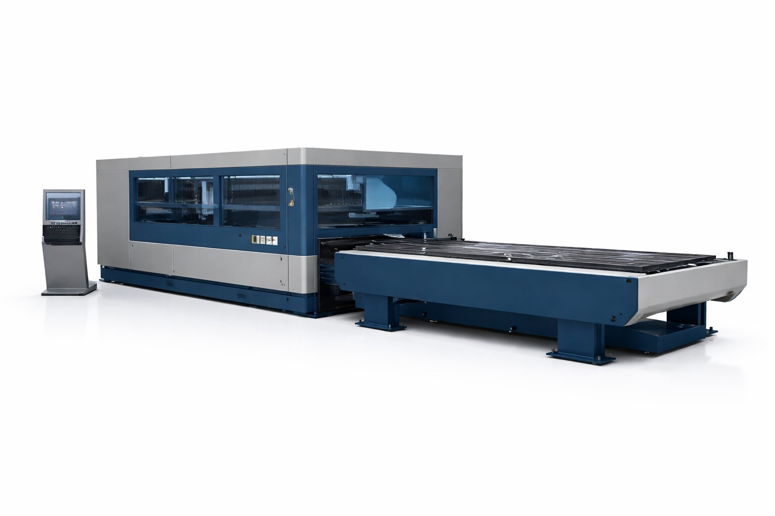 3kW fiber laser cutting machine in factory