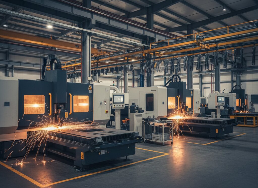 Inside the Core Solutions manufacturing facility showing precision equipment