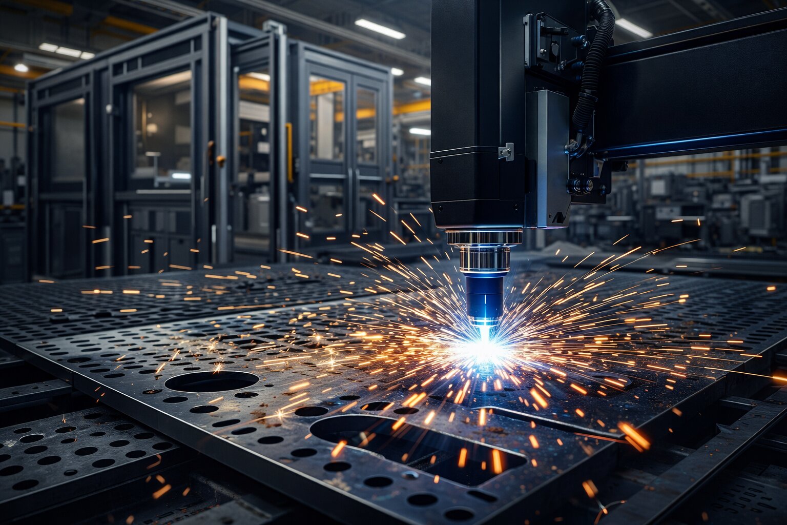 Industrial manufacturing facility interior